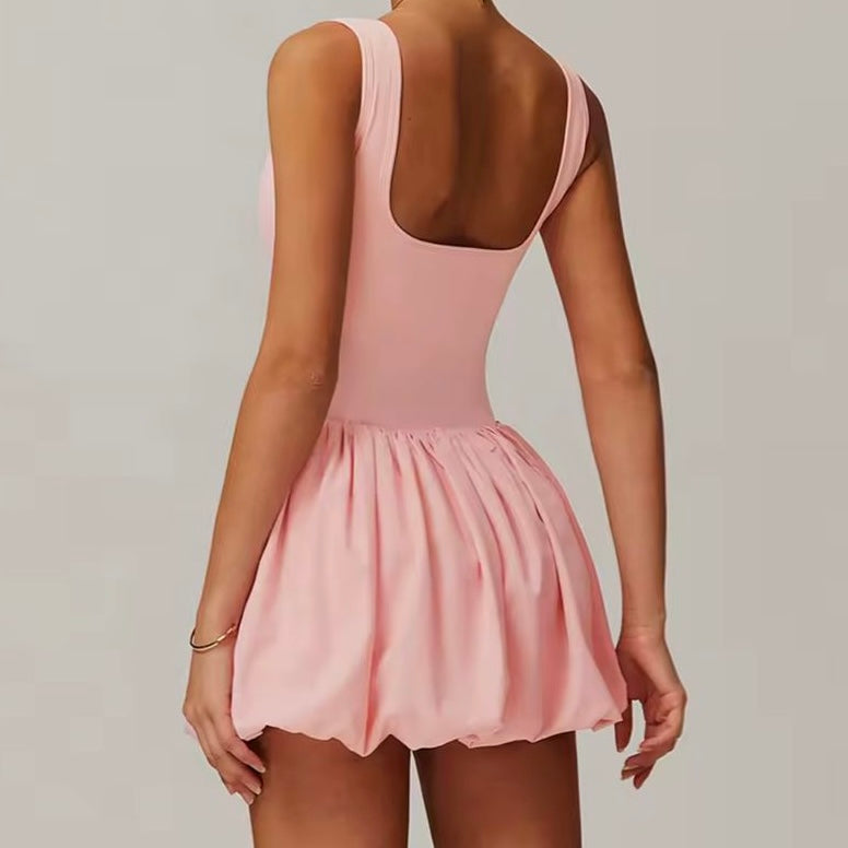 Balloon Skirt Swimsuit