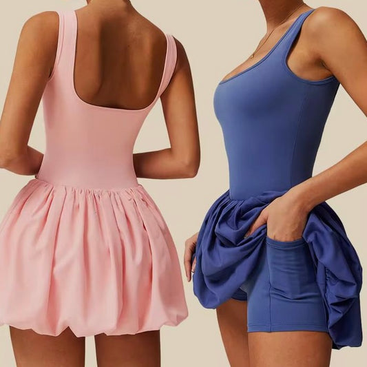 Balloon Skirt Swimsuit